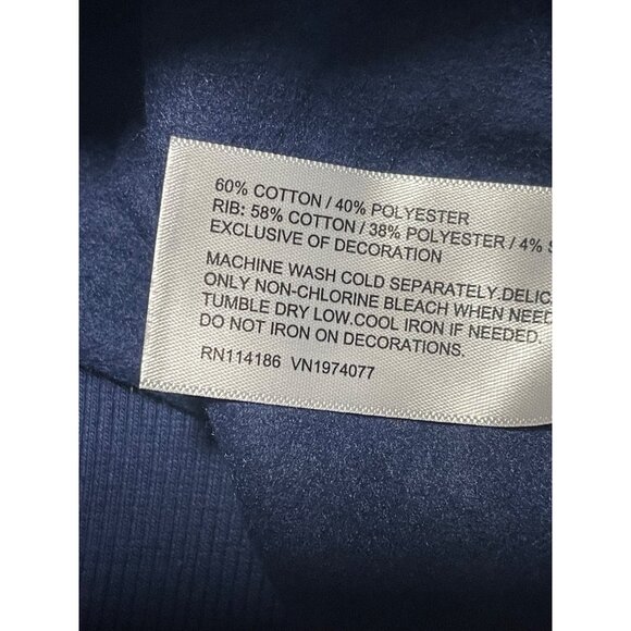 Prince Pickleball Navy Blue Hoodie Sweatshirt Mens Size Small - Picture 8 of 8